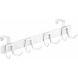 Microcase Kapı Arkası Çok Amaçlı Elbise Çanta Vb Metal Eşya Askılığı AL5446 (Beyaz)