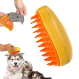 Microcase Kedi Köpek Tüy Toplayıcı Kedi Köpek Buharlı Masaj Bakım Fırçası AL4416