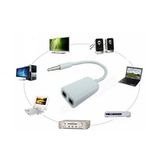 Microcase Kulaklık Çoklayıcı Beyaz Kablo Adaptör 3.5 Mm