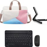 Microcase Lenovo Tab K11 TB330FU 11 inch Tablet için Tablet Çanta + Bluetooth Klavye + Mouse + Tablet Standı Siyah- AL4233