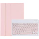 Microcase Lenovo Tab M11 11 inch Tablet Tablet ile uyumlu Bluetooth Touchpad Klavye + Bluetooth Mouse + Standlı Kılıf - BKK7 Pembe