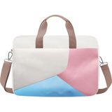 Microcase Macbook Air 13 A1932 A2179 için Macbook Çantası 2 Bölmeli AL4227 Krem Pembe Mavi