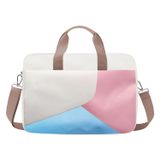 Microcase Macbook Pro 13 2020 A2289 A2251 için Macbook Çantası 2 Bölmeli AL4227 Krem Pembe Mavi