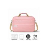 Microcase Macbook Pro 14'' M4 Pro/Max 2024 ile Uyumlu Tablet Notebook Macbook Evrak Çantası Pembe AL5496