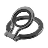 Microcase MagSafe Uyumlu Telefon Yüzüğü Tutucu ve Standı - 180° Mekanik Döner Silikon Parmak Koruyuculu Metal Mıknatıslı Tutacak-AL5873
