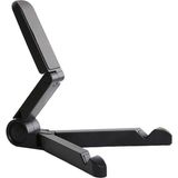 Microcase Masaüstü Katlanabilir Kaymaz Telefon Tablet Tutucu Stand - AL2457 - Koyu Siyah