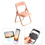 Microcase Mini Katlanır Sandalye Tasarım Telefon Standı Dekoratif Tutucu-AL4924 (Siyah)