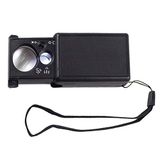 Microcase Mor Işıklı Çift Gözlü 60X 30X Büyütme Büyüteç - Model No BY9