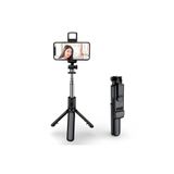 Microcase N09S Telefonlar için Işıklı Kablosuz Bluetooth Selfie Çubuğu 90 cm - AL4641