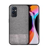 Microcase OnePlus 9 Pro Fabrik Serisi Kumaş Desen Kılıf - Gri