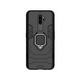 Microcase Oppo A5 2020 - A9 2020 Batman Serisi Yüzük Standlı Armor Kılıf Siyah
