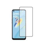 Microcase Oppo A54 Tam Kaplayan Çerçeveli Tempered Ekran Koruyucu - Siyah