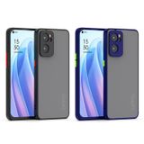 Microcase Oppo A96 4G London Serisi Darbeye Dayanıklı Kılıf (Mavi)