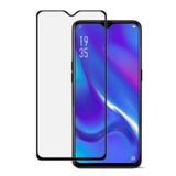 Microcase Oppo AX7 Tam Kaplayan Çerçeveli Tempered Ekran Koruyucu - Siyah