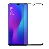 Microcase Oppo K1 - Oppo R17 - Oppo R17 Pro Tam Kaplayan Çerçeveli Tempered Ekran Koruyucu - Siyah
