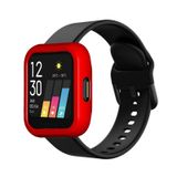 Microcase Oppo Realme Watch 36 mm Önü Açık Tasarım Rubber Kılıf - Kırmızı