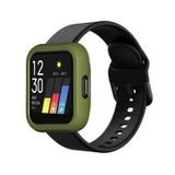 Microcase Oppo Realme Watch 36 mm Önü Açık Tasarım Rubber Kılıf - Yeşil