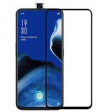 Microcase Oppo Reno 2Z Tam Kaplayan Çerçeveli Tempered Ekran Koruyucu - Mat Siyah