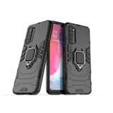 Microcase Oppo Reno 3 - A91 Batman Serisi Yüzük Standlı Armor Kılıf - Siyah