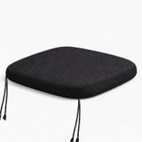 Microcase Ortopedik Memory Foam Nefes Alabilen Kumaş Oturma Minderi 40X40X4 cm AL5518 - Siyah