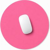 Microcase Oval Tasarım Bilgisayar Laptop Deri Mouse Pad AL5590 - Pudra Pembe