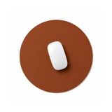 Microcase Oval Tasarım Bilgisayar Laptop Deri Mouse Pad Kahverengi AL5590