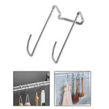Microcase Paslanmaz Çelik Metal Banyo Duşakabin Mutfak Vb Alanlar Için Askılık L Model -AL4839 1 Adet - Siyah