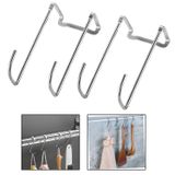 Microcase Paslanmaz Çelik Metal Banyo Duşakabin Mutfak Vb Alanlar Için Askılık L Model -AL4839 2 Adet - Gümüş