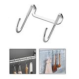 Microcase Paslanmaz Çelik Metal Banyo Duşakabin Mutfak Vb Alanlar Için Askılık M Model -AL4838 1 Adet - Gümüş