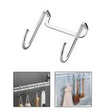 Microcase Paslanmaz Çelik Metal Banyo Duşakabin Mutfak Vb Alanlar Için Askılık M Model -AL4838 1 Adet - Siyah