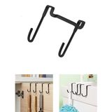 Microcase Paslanmaz Çelik Metal Banyo Duşakabin Mutfak vb Alanlar için Askılık S Model -AL4837 1 Adet (Siyah)