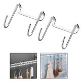 Microcase Paslanmaz Çelik Metal Banyo Duşakabin Mutfak vb Alanlar için Askılık S Model -AL4837 2 Adet (Siyah)
