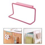 Microcase Plastik Mutfak Banyo için Dolap Üzerinde Asılı Havlu Eşya Askılığı-AL4934 (Pembe)