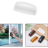 Microcase Plastik Yapışkanlı Sürgülü Pencere Çekmece Kapı Kolu Tutacağı-AL4834 1 Adet (Beyaz)