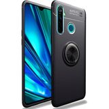 Microcase Realme 6i Focus Serisi Yüzük Standlı Silikon Kılıf - Siyah