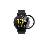Microcase Realme Watch S Tam Kaplayan Kavisli Ekran Koruyucu 3d Pet Film - Siyah