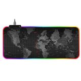 Microcase Rgb Ledli Gaming Mouse Pad 80X30CM Dünya Haritası - AL3987