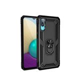 Microcase Samsung Galaxy A02 Anka Serisi Yüzük Standlı Armor Kılıf- Siyah