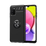 Microcase Samsung Galaxy A03s Focus Serisi Yüzüklü Kılıf - Siyah