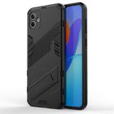 Microcase Samsung Galaxy A04 Matrix Serisi Armor Standlı Perfect Koruma Kılıf - Siyah AL3416