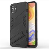 Microcase Samsung Galaxy A04E Matrix Serisi Armor Standlı Perfect Koruma Kılıf - Siyah AL3416