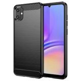 Microcase Samsung Galaxy A05 Brushed Carbon Fiber Silikon Kılıf - Siyah AL3332