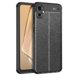 Microcase Samsung Galaxy A05 Leather Serisi Deri Efekt Silikon Kılıf - Siyah Al3337