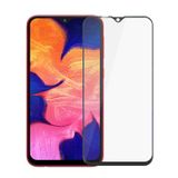 Microcase Samsung Galaxy A10 Tam Kaplayan Çerçeveli Tempered Ekran Koruyucu - Siyah