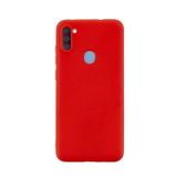 Microcase Samsung Galaxy A11 Premium Matte Silikon Kılıf - Kırmızı