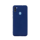 Microcase Samsung Galaxy A11 Premium Matte Silikon Kılıf - Lacivert