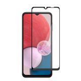 Microcase Samsung Galaxy A13 Tam Kaplayan Çerçeveli Tempered Ekran Koruyucu - Siyah