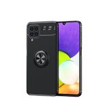 Microcase Samsung Galaxy A22 Focus Serisi Yüzüklü Kılıf - Siyah