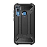 Microcase Samsung Galaxy A30 King Serisi Armor Perfect Koruma Kılıf - Siyah