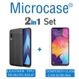 Microcase Samsung Galaxy A50 Leather Tpu Silikon Kılıf